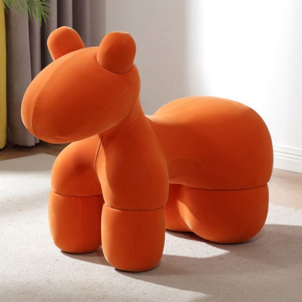 "Solid Color Upholstered Children's Chair Animals Plastic Upholstered Chair(s) for Kids Activity"